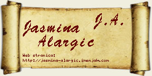 Jasmina Alargić vizit kartica